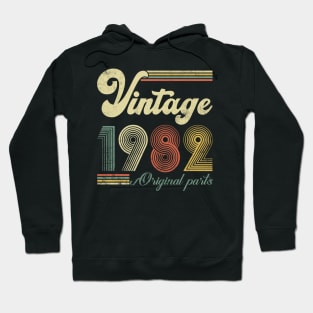 Vintage 1982 42nd Birthday Gift Men Women 42 Years Old Hoodie